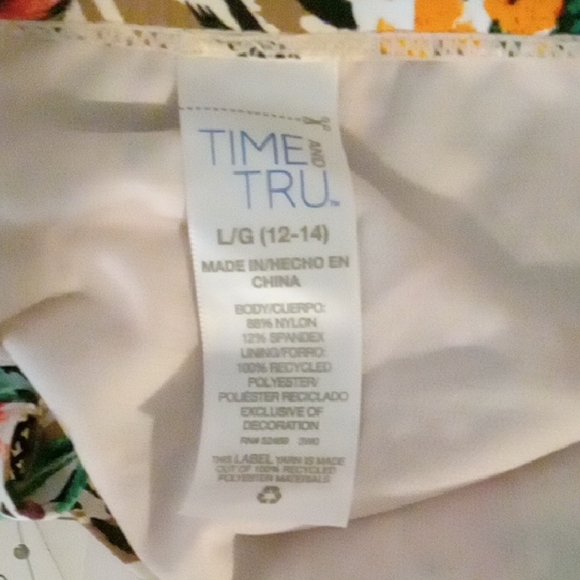 Time and Tru Green and Brown Bikini Swimwear - Picture 5 of 5